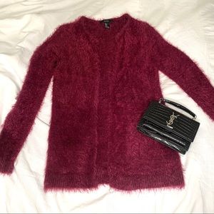 Burgundy Cardigan